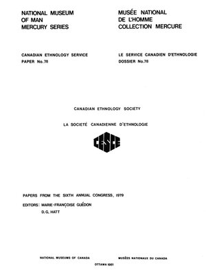 cover image of Canadian Ethnology Society